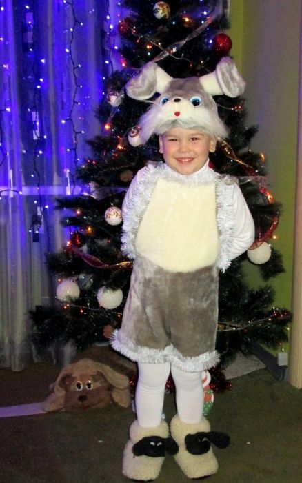 костюмы лиса, мышонок, русалка, заяц, тыква, лягушка, снеговик, гном