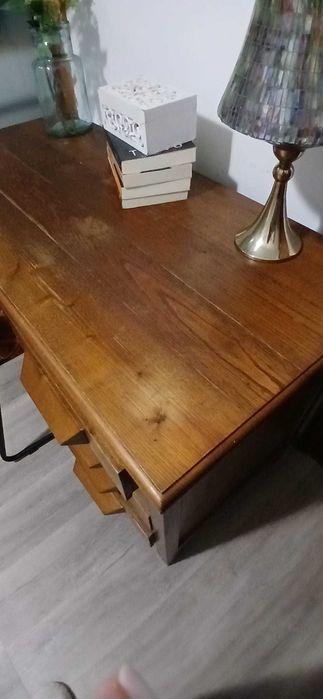 Secretária, consola, aparador, madeira, rústica