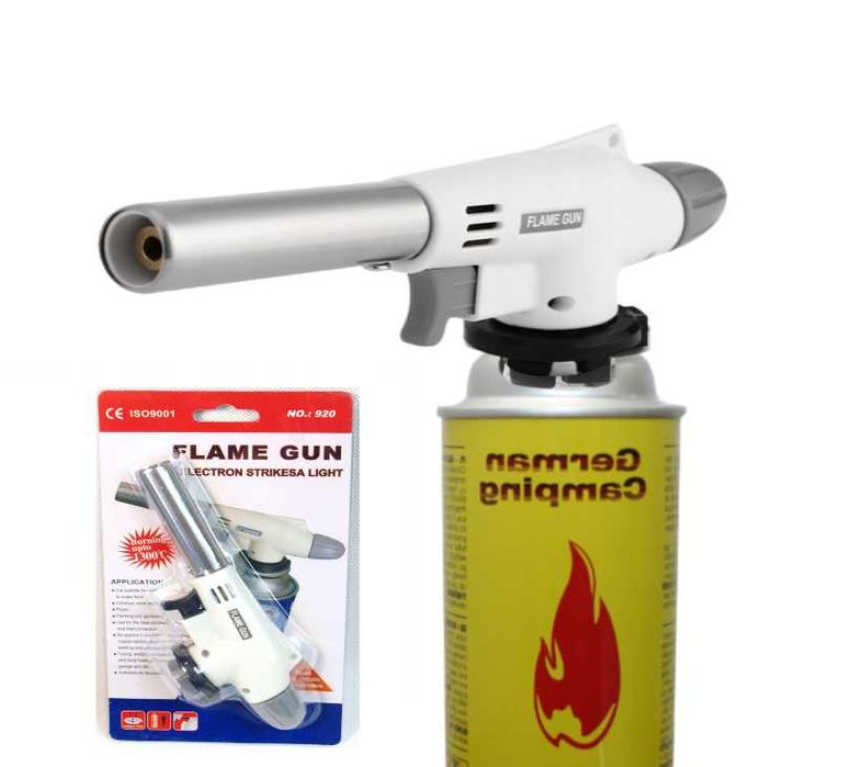 PALNIK GAZOWY ceramiczny + 4 gaz kartusz OPALARKA lutlampa german zes