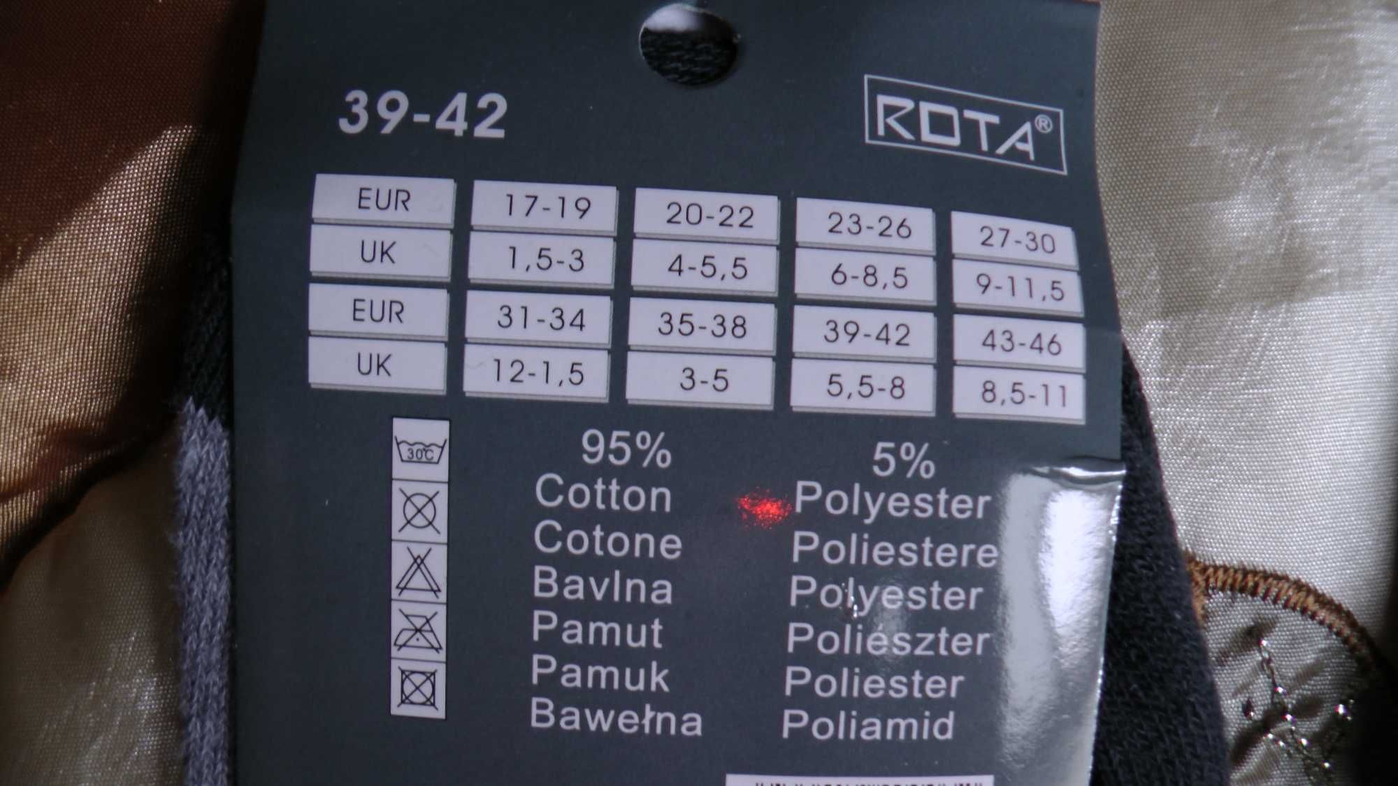 Rota Sports skarpety męskie 39-42, 2 pary nowe