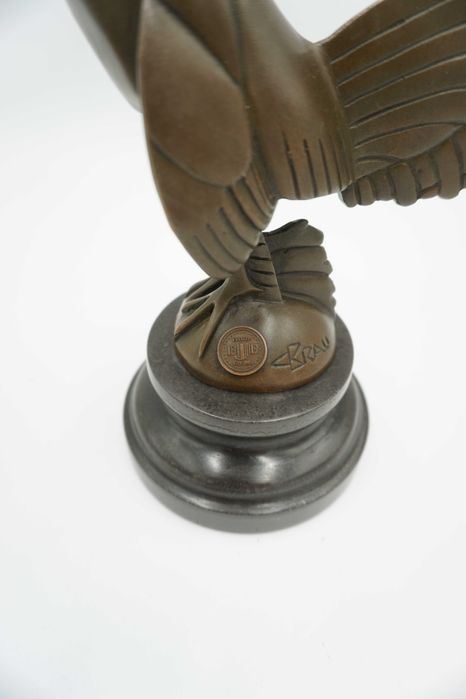 FIGURA Z BRĄZU kogut – art deco