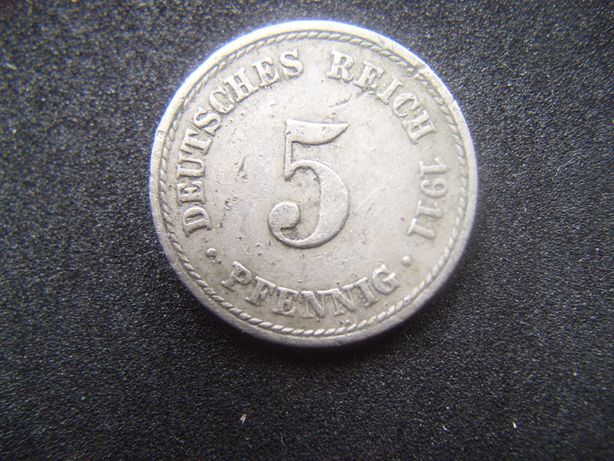 Stare monety 5 fenig 1911 A Niemcy  /2.2
