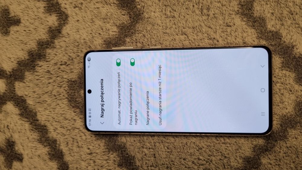 Samsung galaxy s21+ 256gb Nagrywanie połączeń