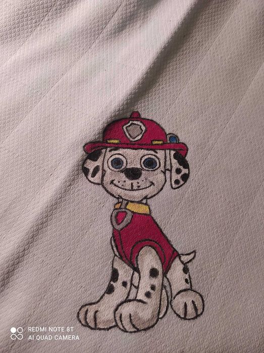 Fraldas pintadas a mão