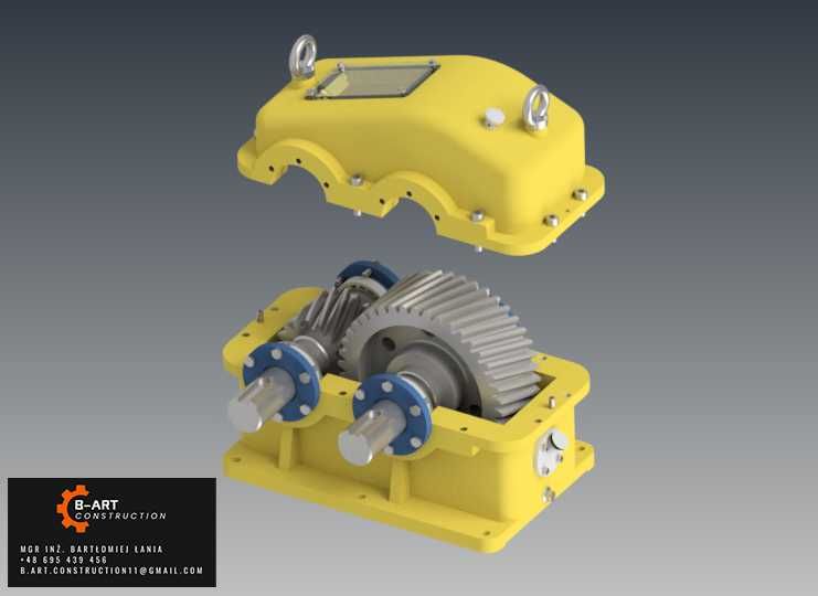 Projekty w Solidworks, Inventor, AutoCAD, ANSYS, MES CFD mechanika PKM