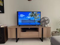 Conjunto TV+ móvel de TV (e potencialmente uma ventoinha)