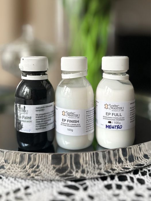 Zestaw Leather Master do krawędzi torebek skór renowacja fraba skóra