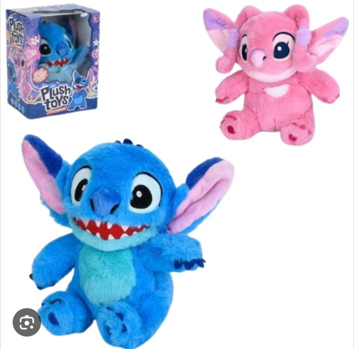 М`яка інтерактивна іграшка Стіч рухає лапками сенсорні датчики музика