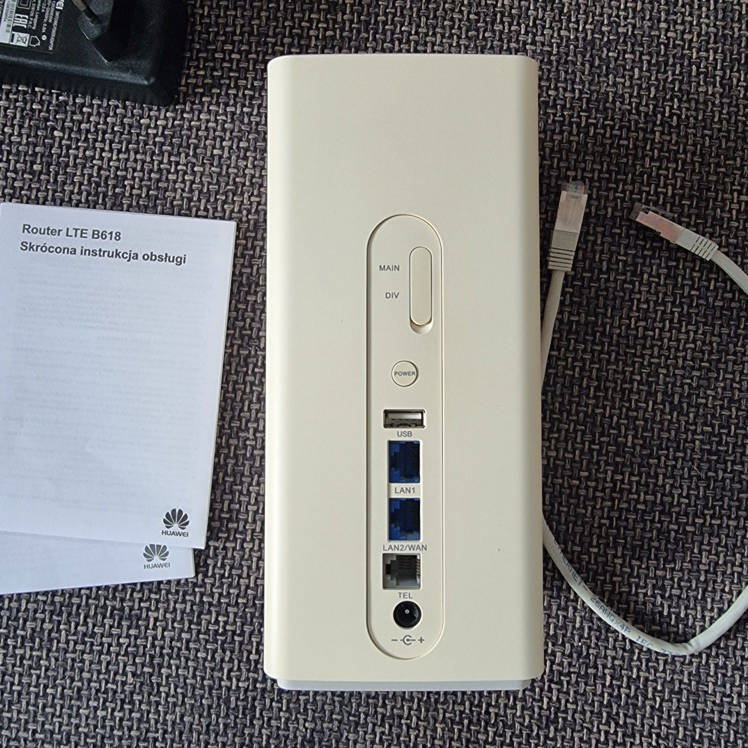 Huawei B618s szybki router bez simlocka LTE cat11 600 Mbps 4G+internet