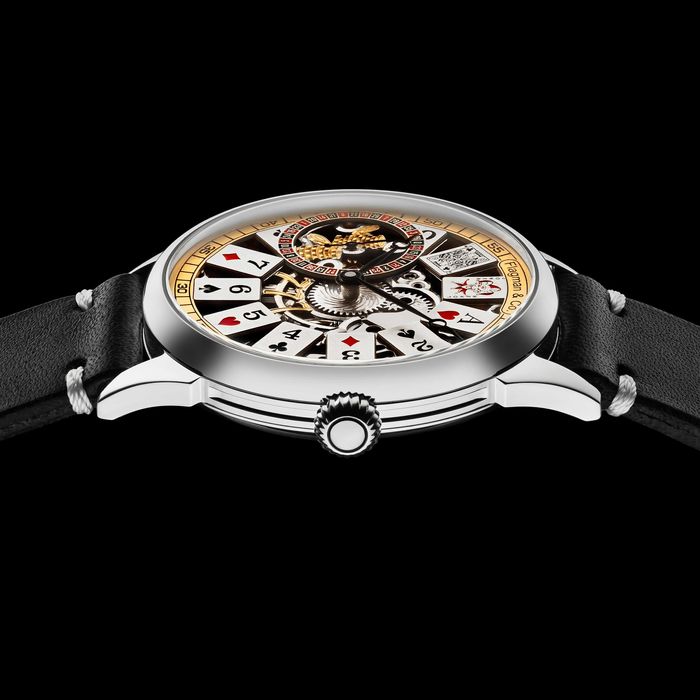 Часы казино Мужские часы скелетоны механические наручные с рулеткой