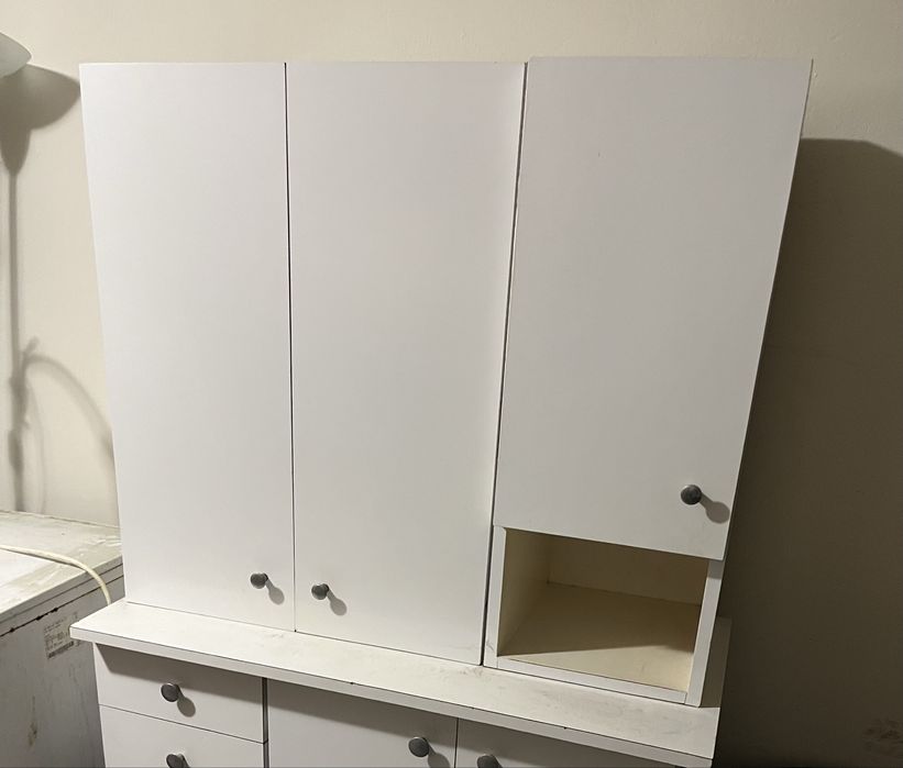 Szafki wiszące białe kuchenne 4 sztuki