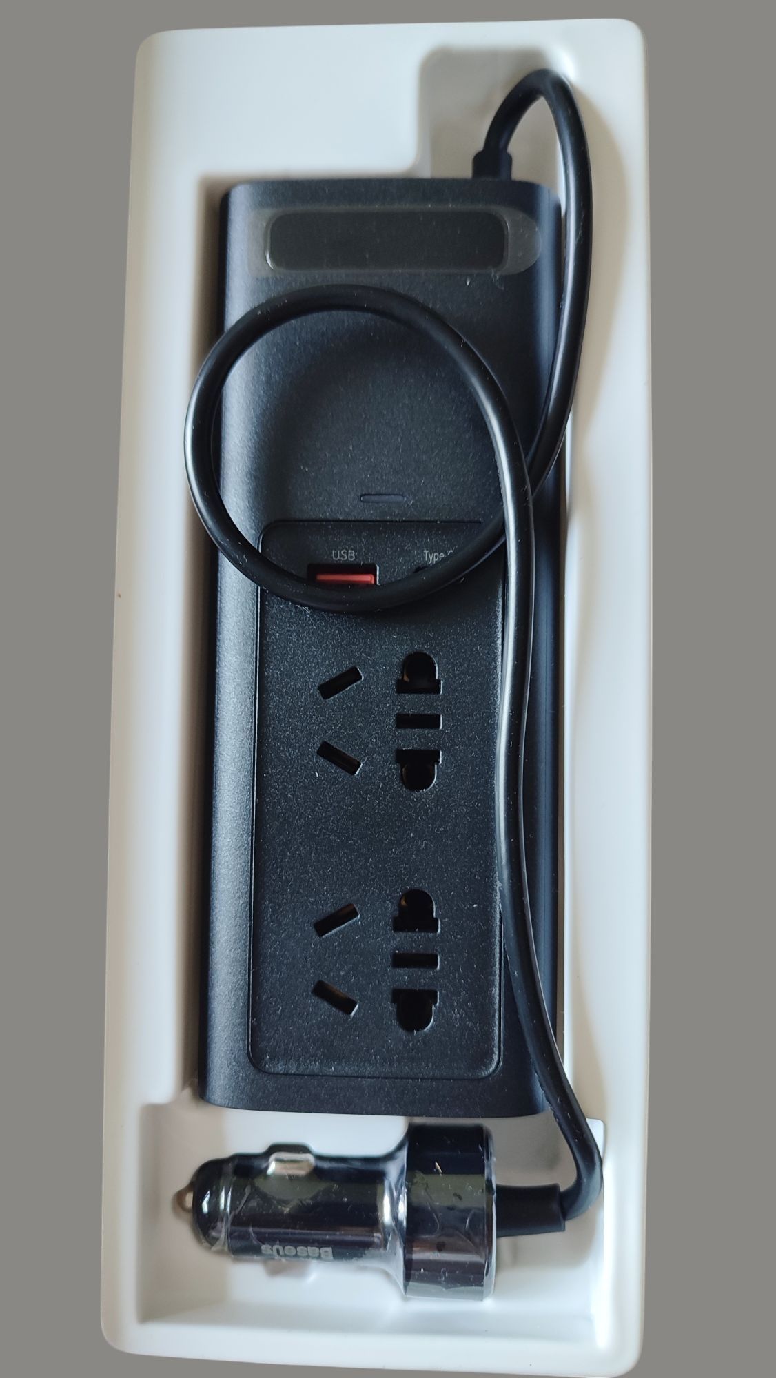 Автомобільний інвертор Baseus Power Inverter 150W/ 220V/ CN/EU)