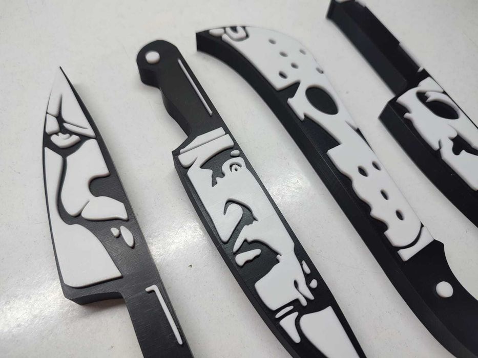 Conjunto de 4 Facas Temáticas Decorativas de Serial Killers (Parte 3)