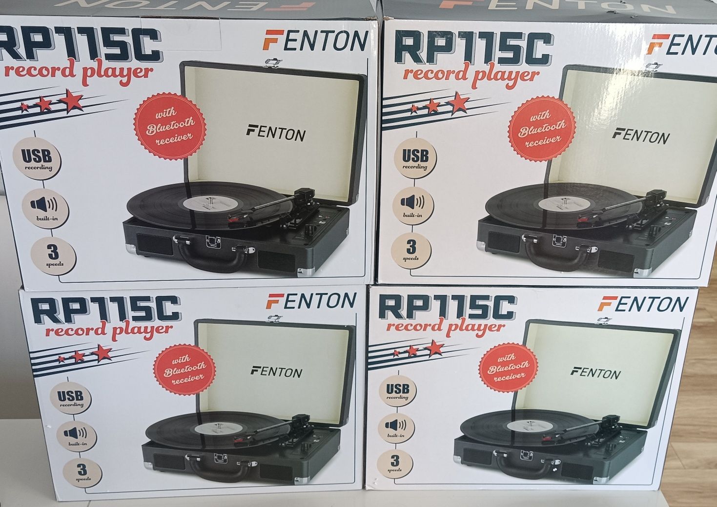 Вініловий програвач Fenton RP115 USB/ Bluetooth 3 Вт Німеччина