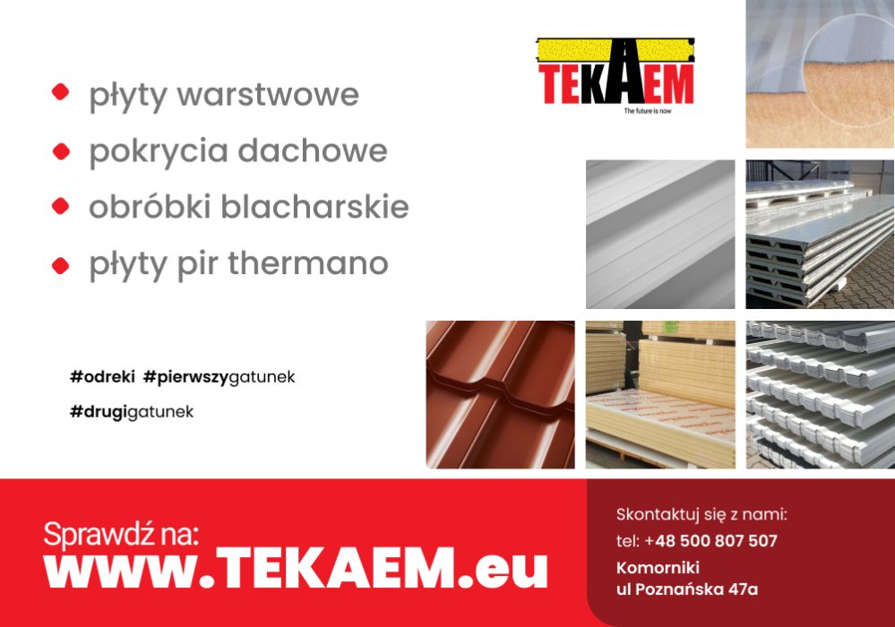 Płyta DWUWARSTWOWA Dach 40 mm Obornicka Warstwowa, 2 gat