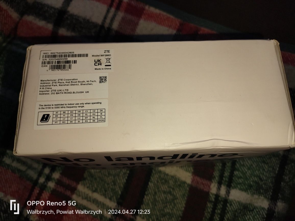 Nowy dekoder 4g cały zestaw