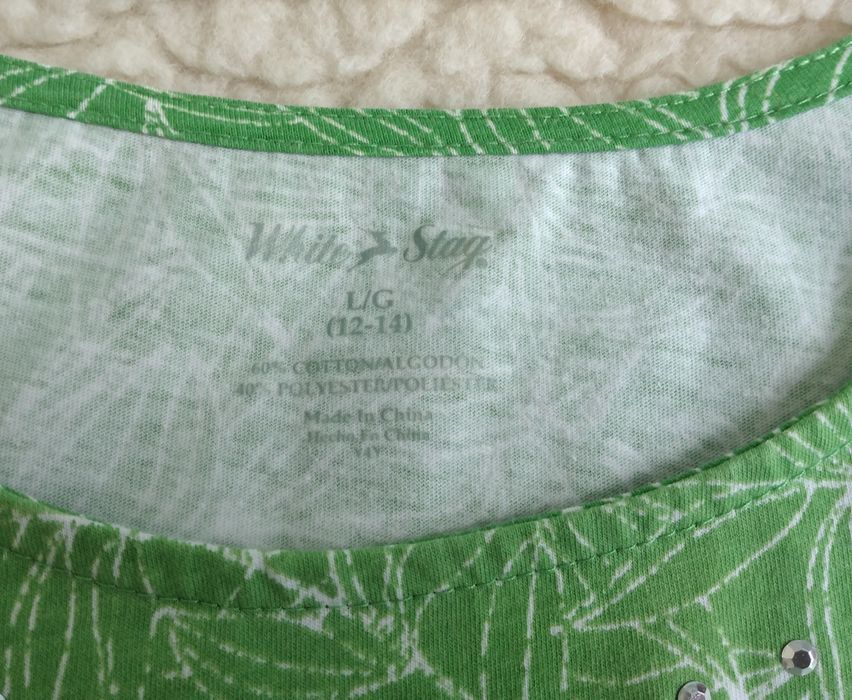 bluzka damska XL White Stag zielona bluzeczka t-shirt