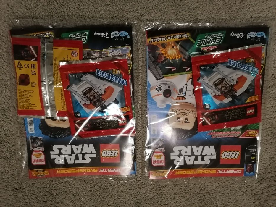 Revista lego star wars com erro - incluí 2 polybags edição limitada