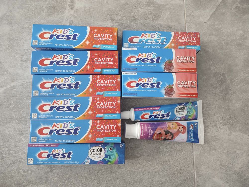 Зубні пасти ,Marvis ,crest ,xyli white,orajel,spry