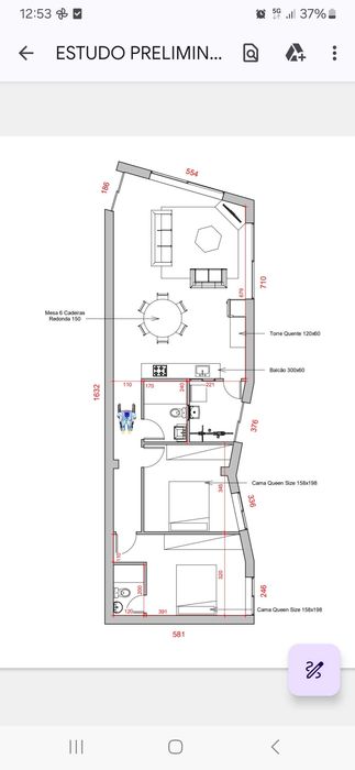 Apartamento T2 a 30 metros da praia