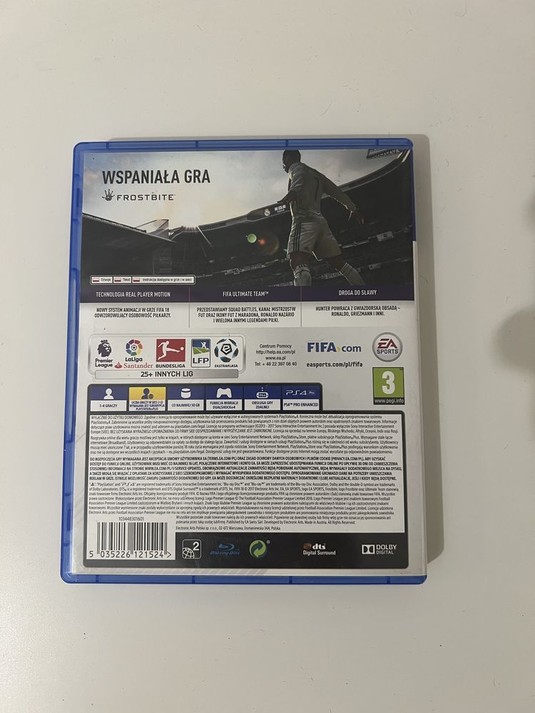 Gra Fifa18 na Playstation 4