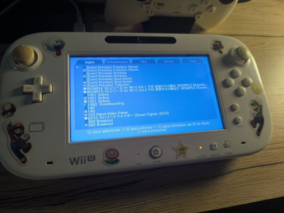 Wii U com todos os jogos