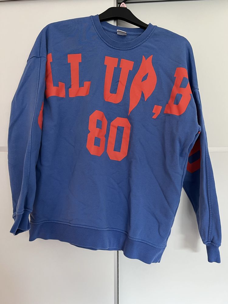 Bluza oversize męska bluza dresowa Zara crewneck koszykówka