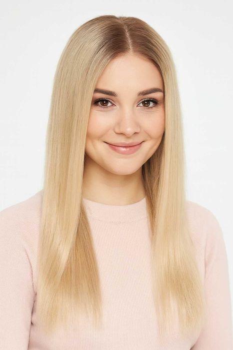 Peruka naturalna długa 53cm, Angel deluxe blondcreme -salon peruk Ness