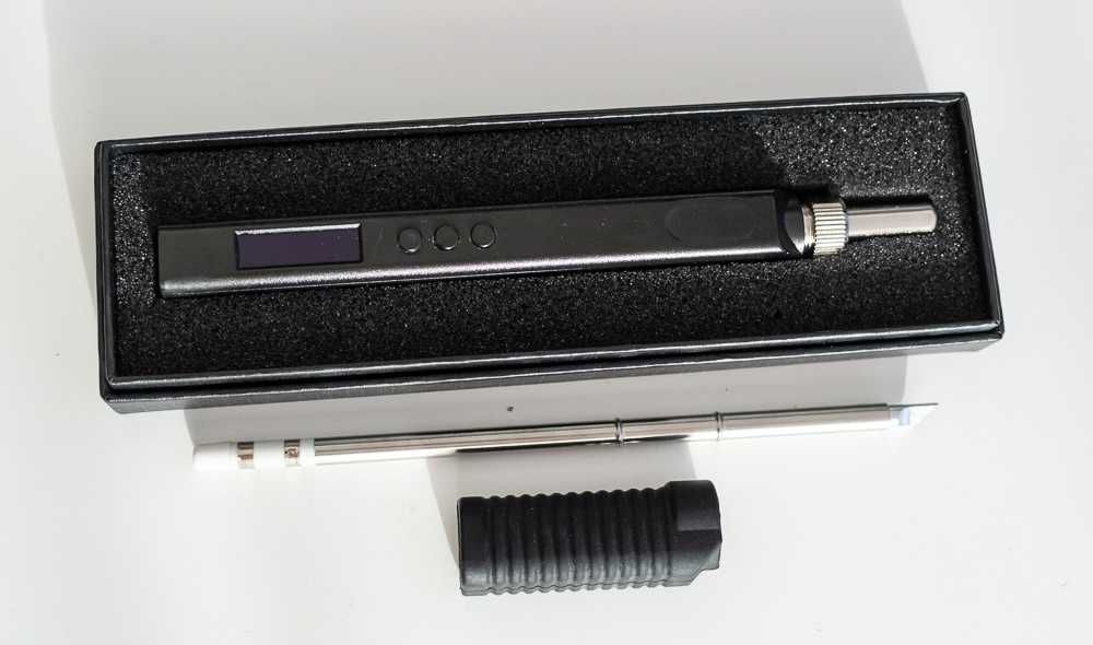 Розумний паяльник JV100 з індуктивним сенсором T12, 72W, PD/QC, DC5521