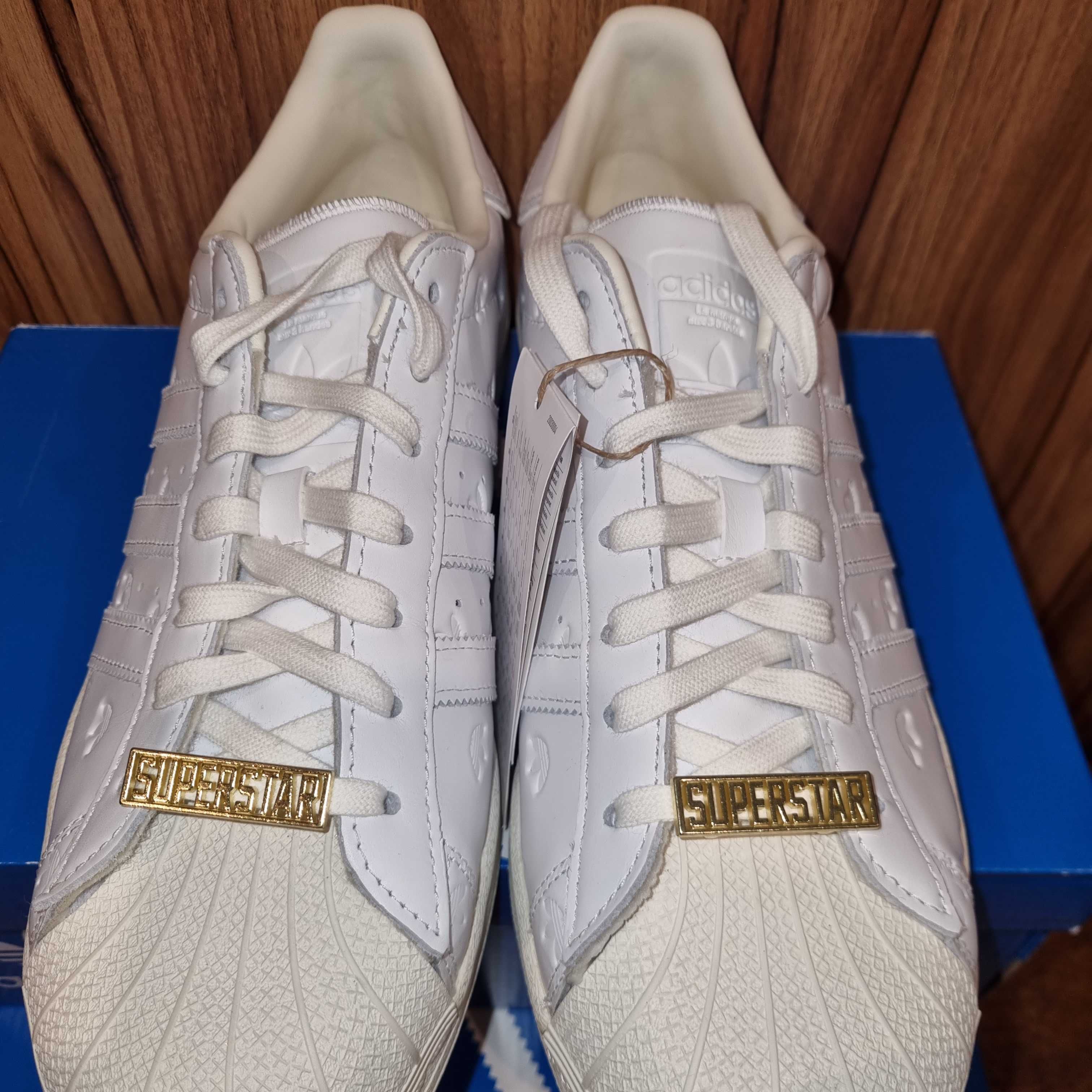 Nowe Buty Adidas Superstar Original Białe r. 46 GY0025