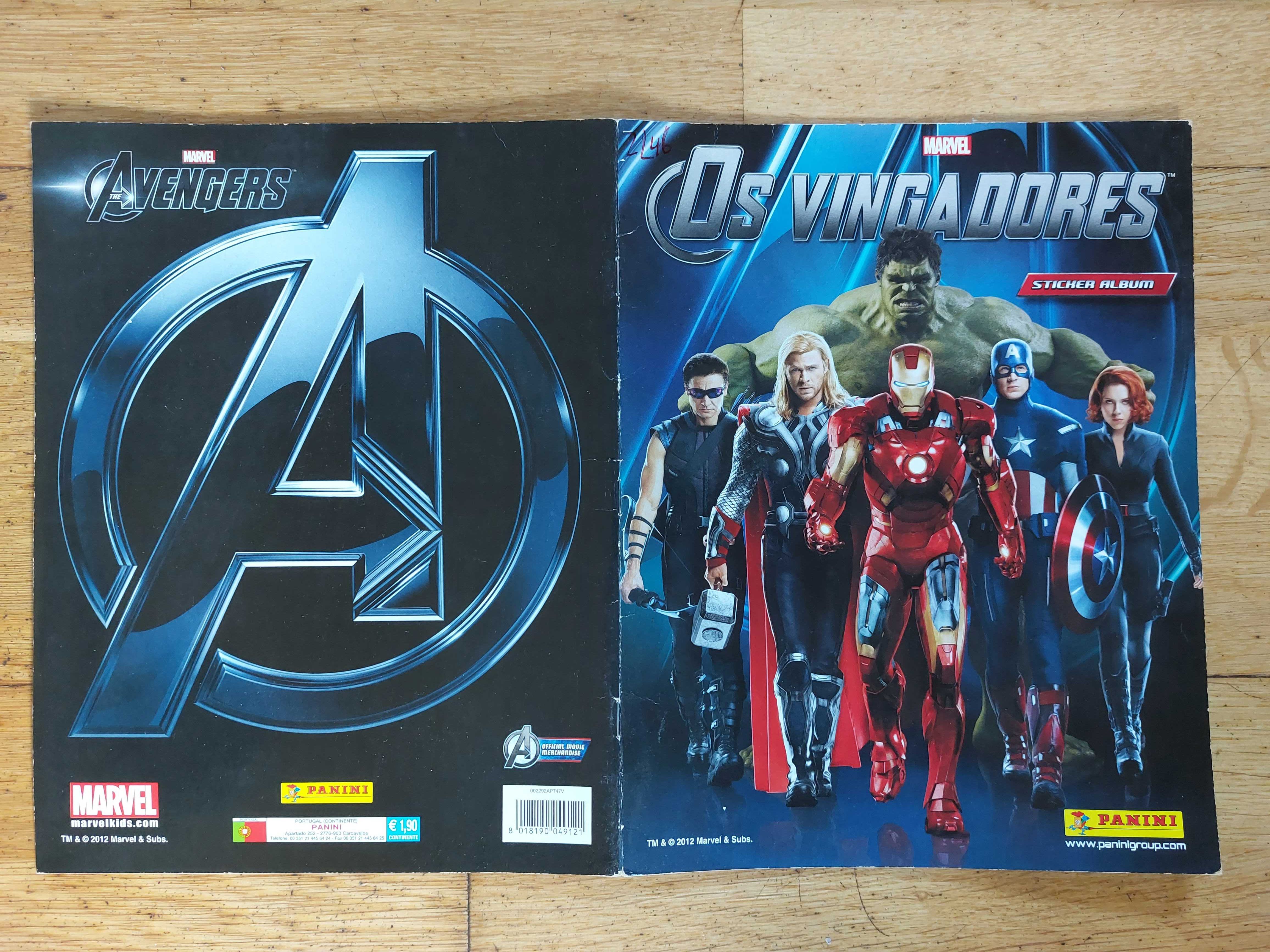 Caderneta de cromos "Os vingadores" - Completa + Poster