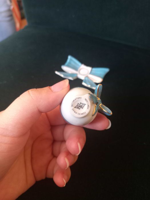 Vintage Copo de Ovo (Páscoa) de Porcelana - Pintado à mão
