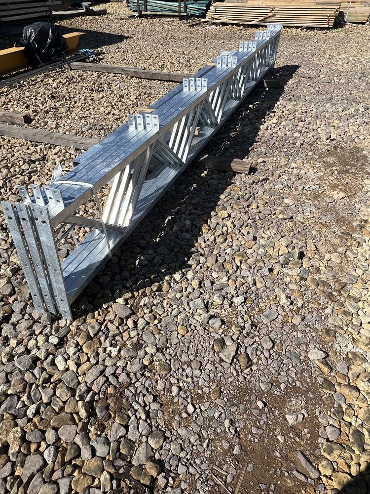 Konstrukcja Stalowa Jednospadowa Wiata Garaż 6x12  , 6m