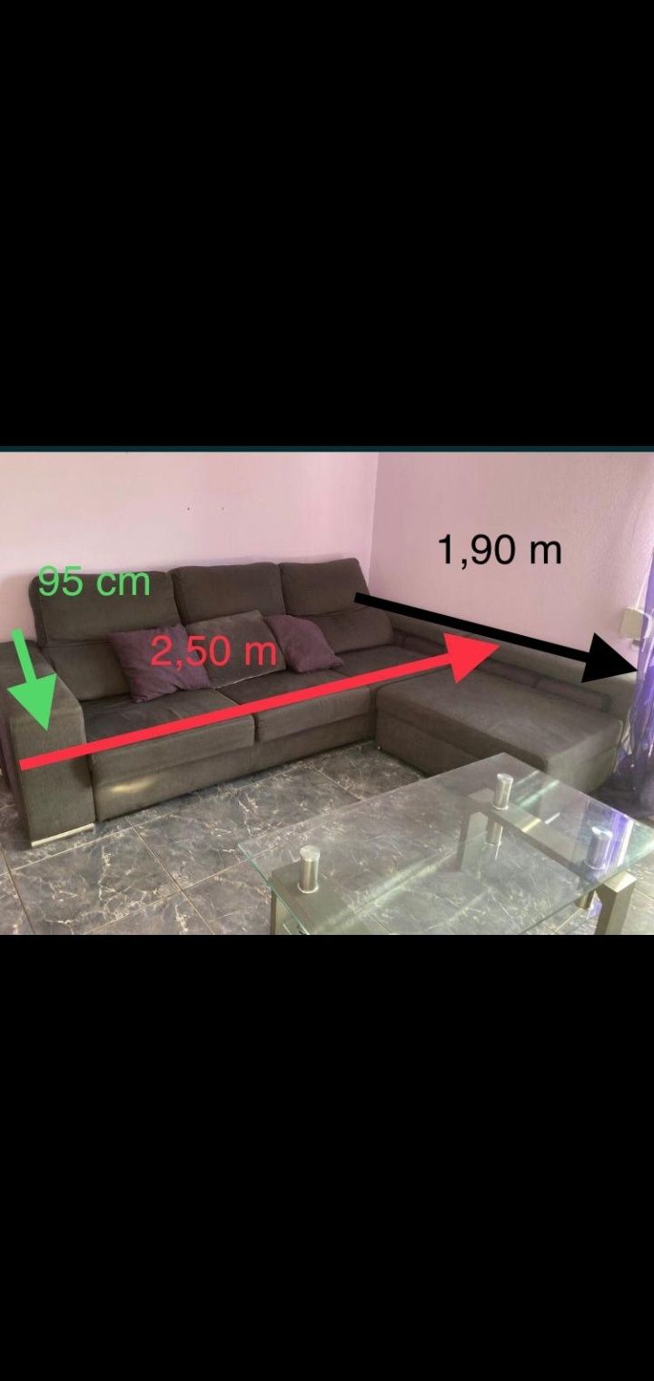 Sofa L 350€ negative