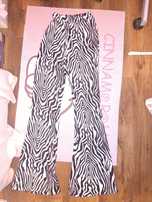 Długie spodnie mcbling y2k alt alternative zebra