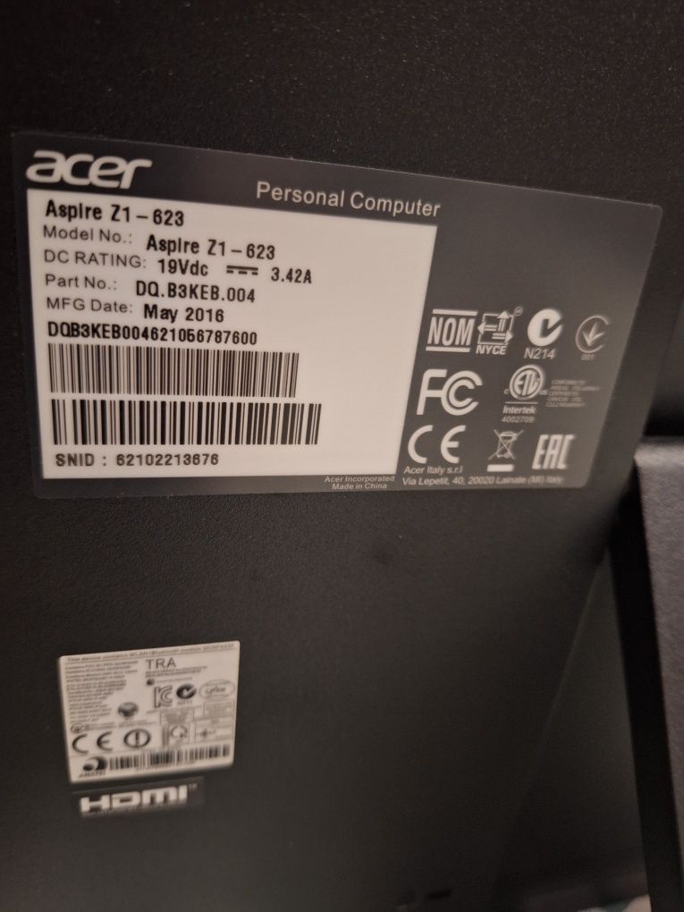 Acer Aspire Z1-623 Intel core i3 em bom estado
