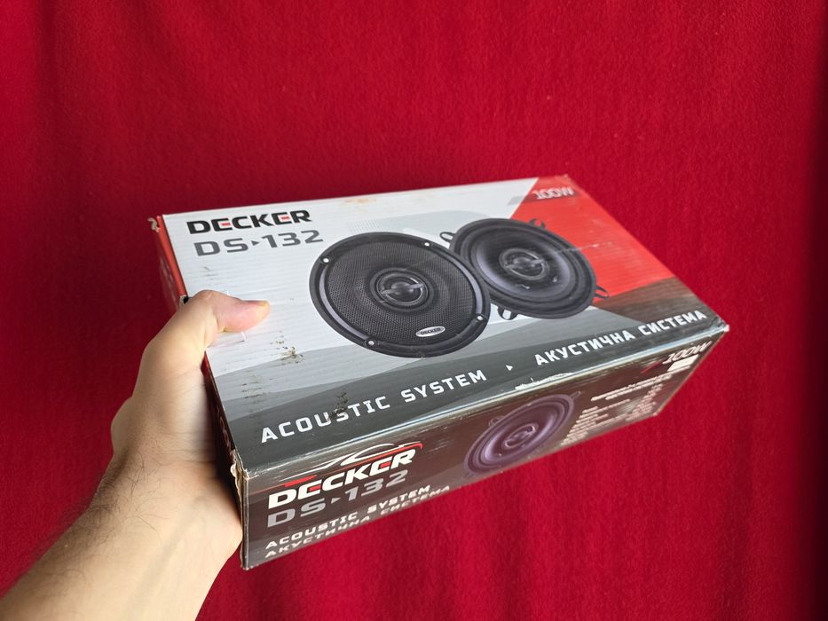 Колонки в машину Decker DS-132 100Вт 4ом авто акустика динамики 13 см