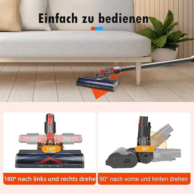 Turboszczotka  LED do Dyson V7/V8/V10/V11/V15 – zamiennik. Nowa