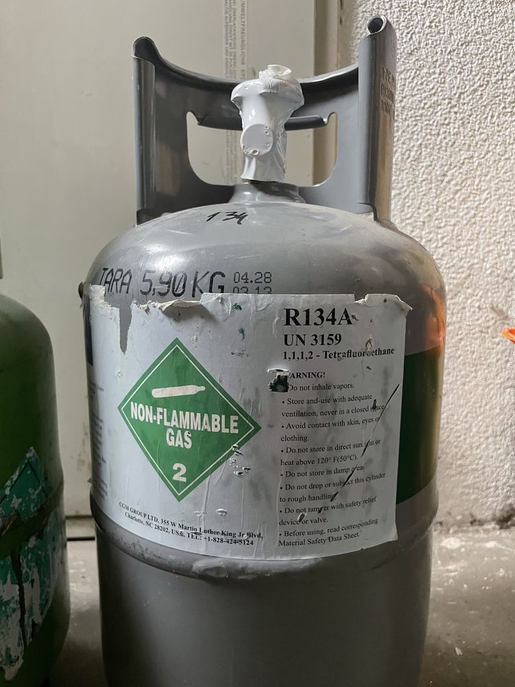 Czynnik chłodniczy r134a 12kg analizator r404a r410 r407 r507 r1234yf