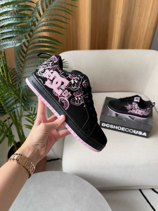 Кросівки DC Court Graffik Black Pink Sabbath premium