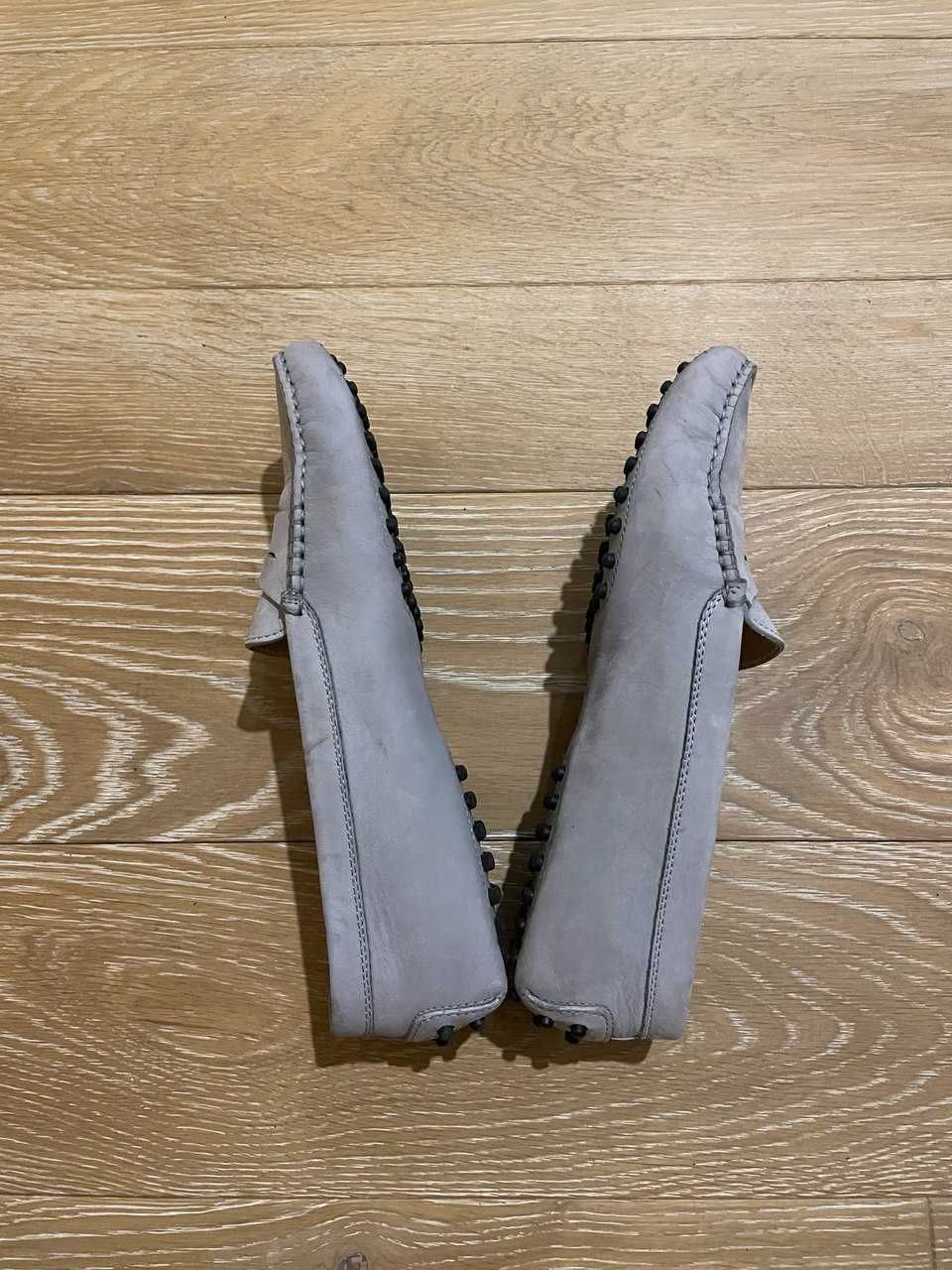 Мокасини жіночі TOD'S, колір блакитно-бузковий, р.38