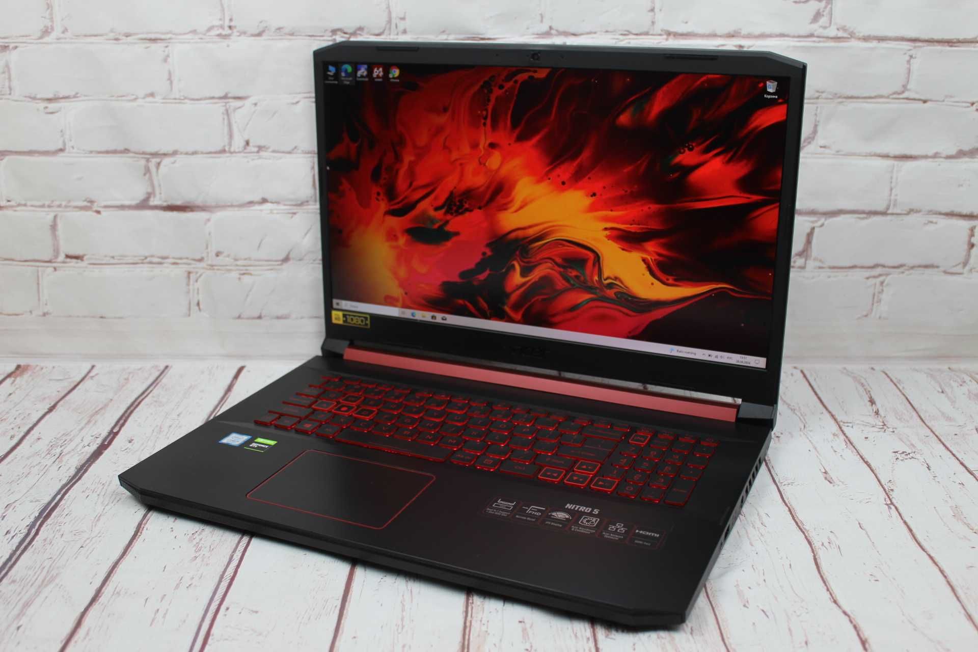 Ігровий ноутбук Acer 17.3  i5-9300H / 16gb DDR4 / SSD / IPS / GTX 1650