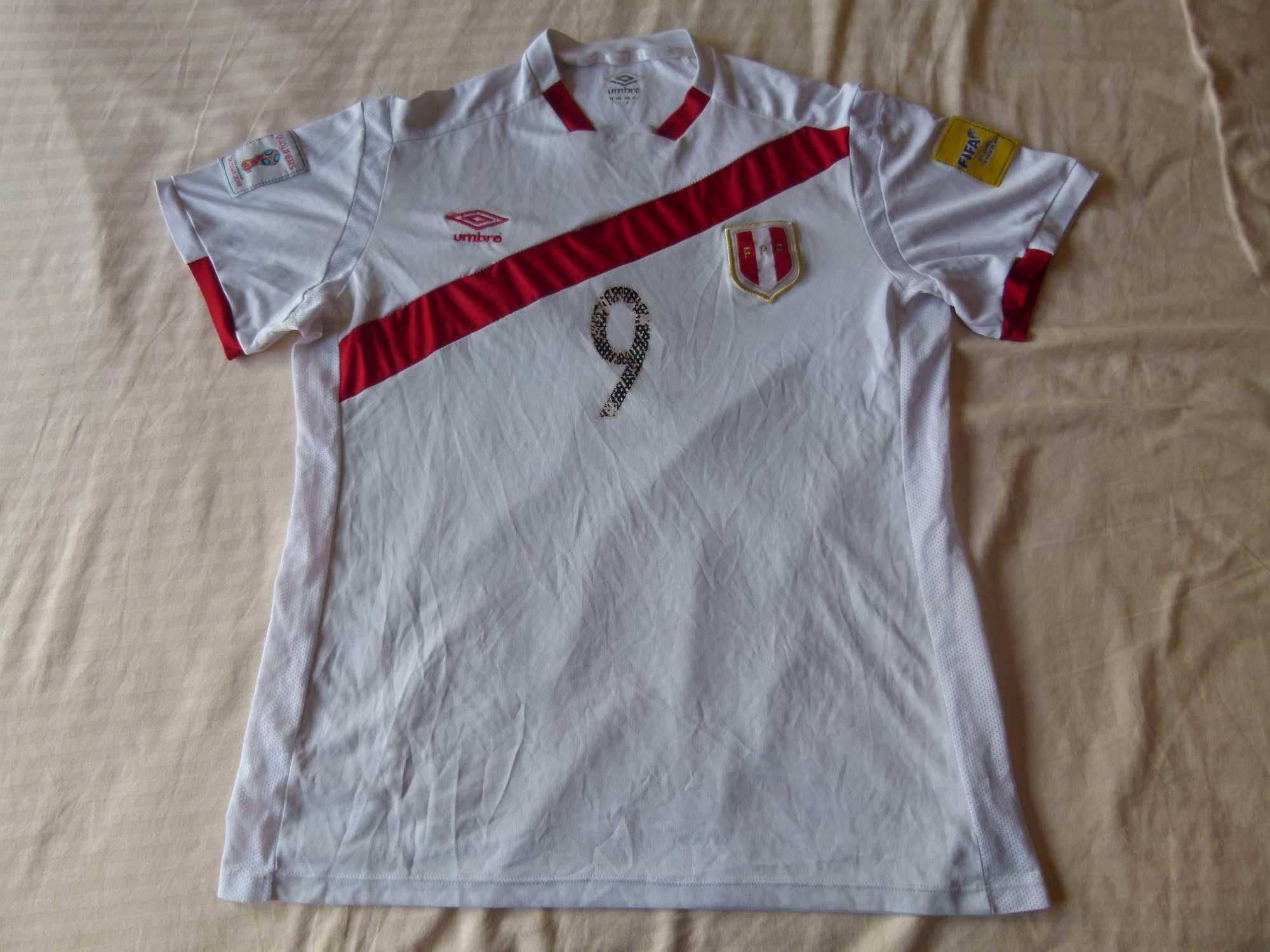 Camisola futebol do Peru usada tam L