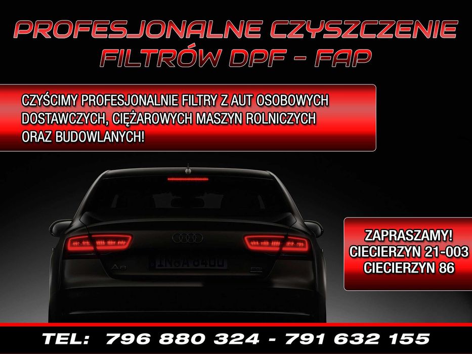 DPF FAP REGENERACJA Auta Osobowe Dostawcze Ciężarowe Maszyny Rolnicze