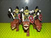 Promocja! Figurki 3szt Ork jeździec Wilka kompatybilna z LEGO