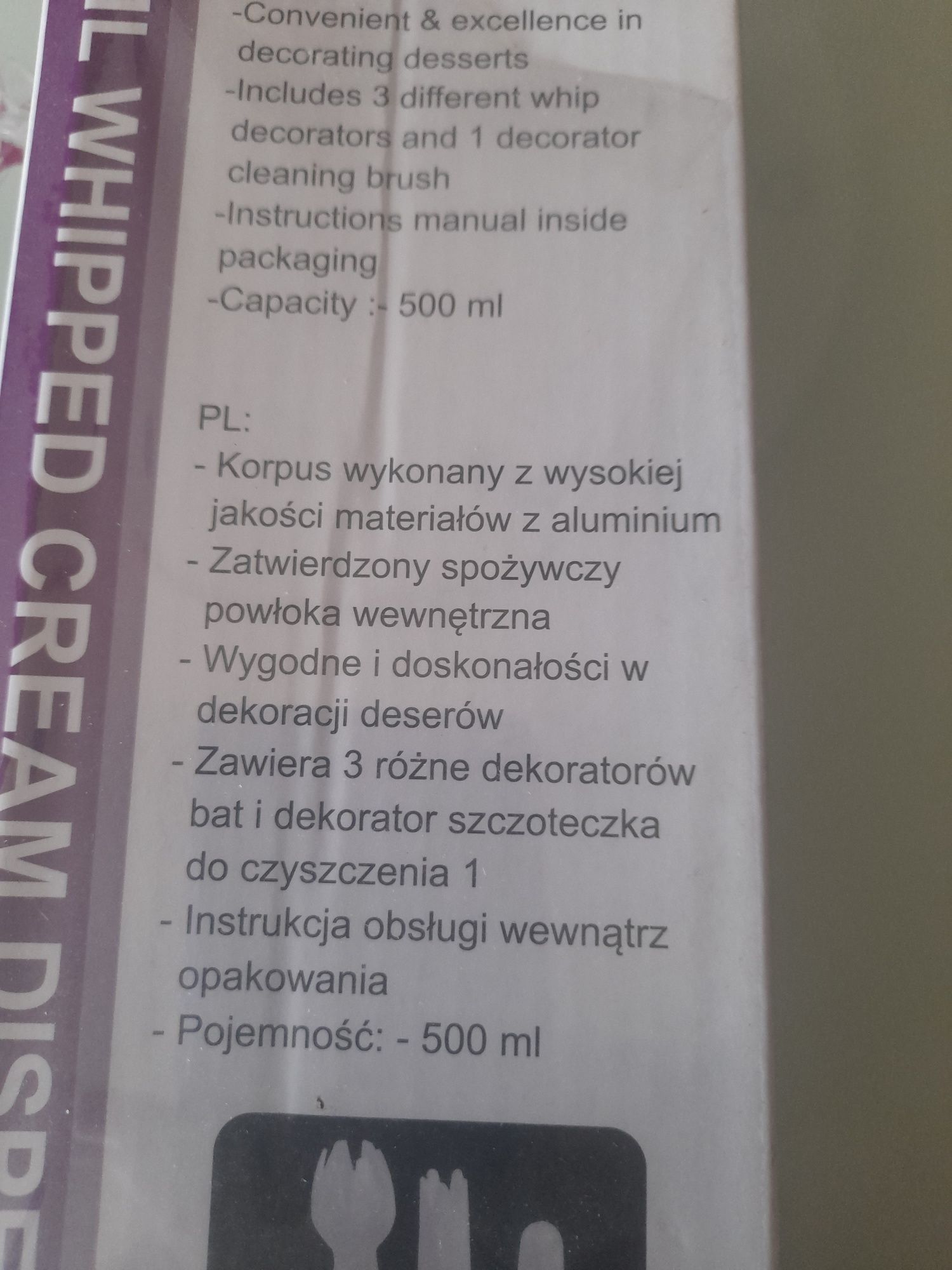 Edel Hoff syfon Nowy do śmietany