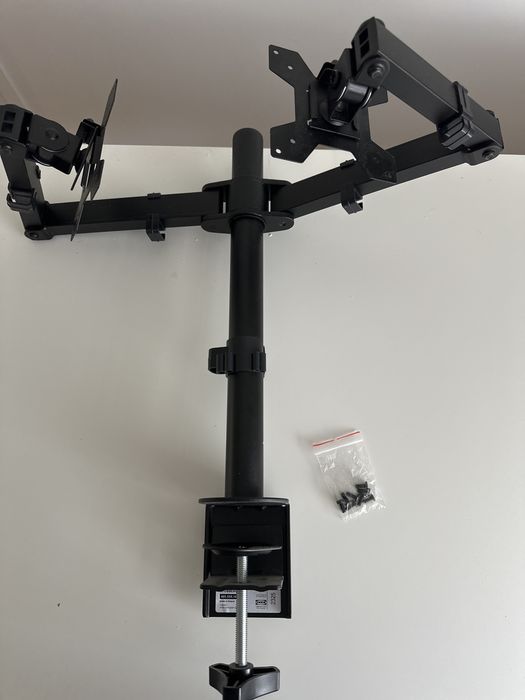 STUBBERGET Wspornik na 2 monitory, czarny ikea
