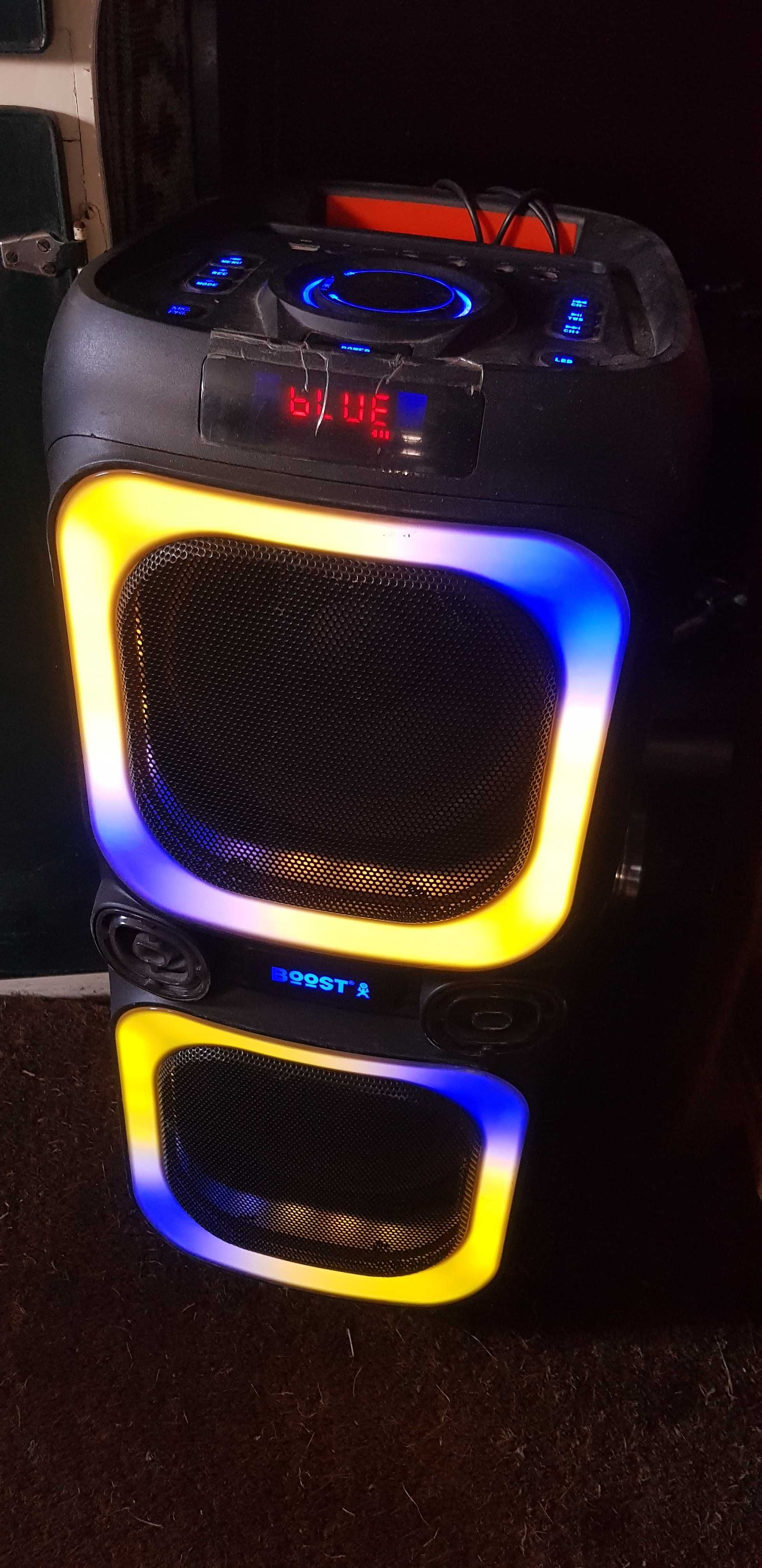 Coluna USB som luz bluetooth