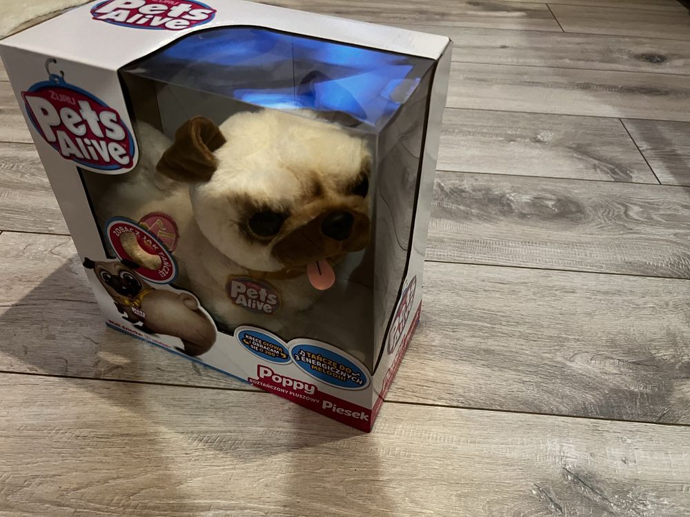 NOWY Tańczący Piesek Pies Mops Interaktywny Pluszak Zuru Pets Alive