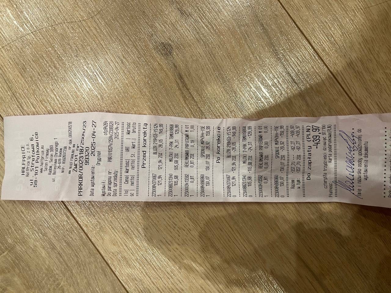 Karta podarunkowa CCC EOBUWIE MODIVO HALPF PRICE.      Kwota 439zł